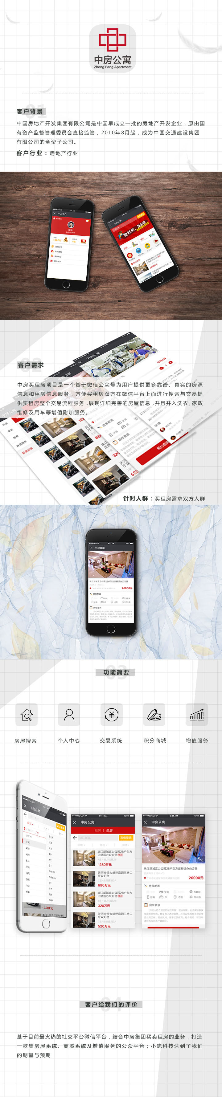 【中房集團(tuán)】租賃公眾號開發(fā)